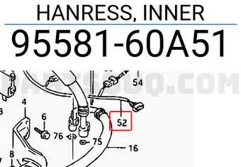 Suzuki 9558160A51 HANRESS, INNER
