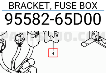 Suzuki 9558265D00 BRACKET, FUSE BOX