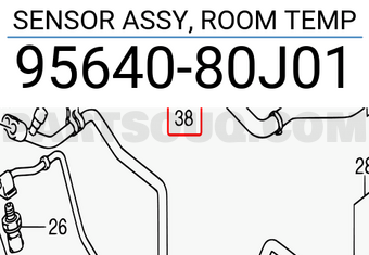 Suzuki 9564080J01 SENSOR ASSY, ROOM TEMP