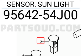 Suzuki 9564254J00 SENSOR, SUN LIGHT