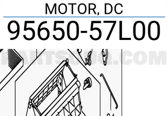 Suzuki 9565057L00 MOTOR, DC