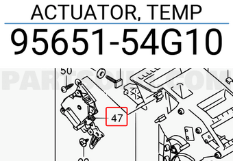 Suzuki 9565154G10 ACTUATOR, TEMP