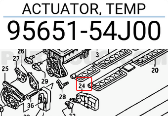Suzuki 9565154J00 ACTUATOR, TEMP