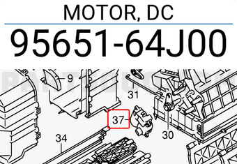 Suzuki 9565164J00 MOTOR, DC