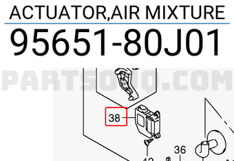 Suzuki 9565180J01 ACTUATOR,AIR MIXTURE