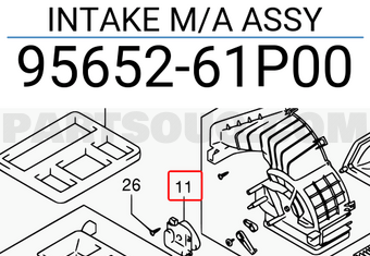 Suzuki 9565261P00 INTAKE M/A ASSY