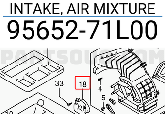 Suzuki 9565271L00 INTAKE, AIR MIXTURE