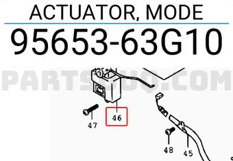 Suzuki 9565363G10 ACTUATOR, MODE