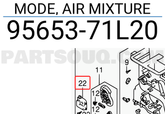Suzuki 9565371L20 MODE, AIR MIXTURE