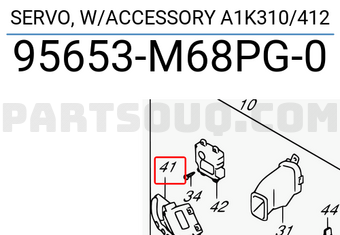 Suzuki 95653M68PG0 SERVO, W/ACCESSORY A1K310/412