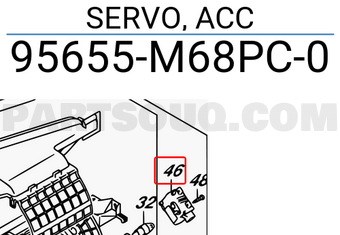 Suzuki 95655M68PC0 SERVO, ACC
