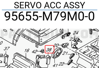 Suzuki 95655M79M00 SERVO ACC ASSY
