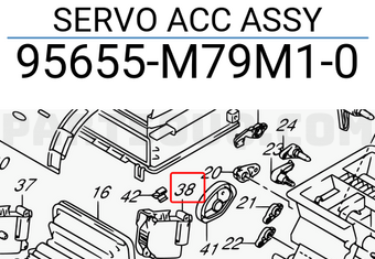 Suzuki 95655M79M10 SERVO ACC ASSY