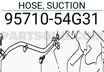 Suzuki 9571054G31 HOSE, SUCTION