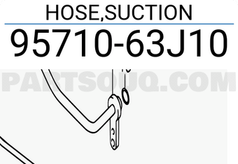 Suzuki 9571063J10 HOSE,SUCTION