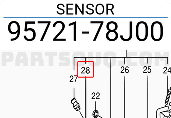 Suzuki 9572178J00 SENSOR