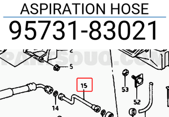 Suzuki 9573183021 ASPIRATION HOSE