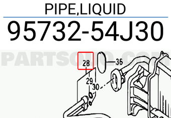 Suzuki 9573254J30 PIPE,LIQUID