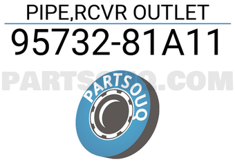 Suzuki 9573281A11 PIPE,RCVR OUTLET
