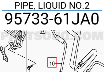Suzuki 9573361JA0 PIPE, LIQUID NO.2