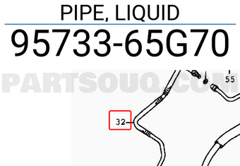 Suzuki 9573365G70 PIPE, LIQUID