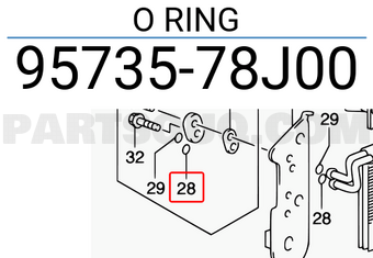 Suzuki 9573578J00 O RING