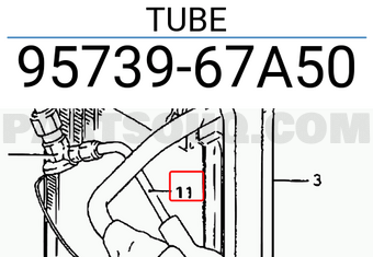 Suzuki 9573967A50 TUBE
