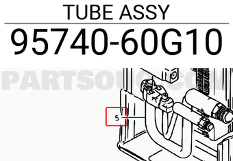 Suzuki 9574060G10 TUBE ASSY