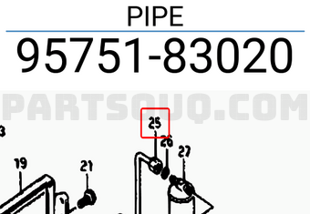 Suzuki 9575183020 PIPE