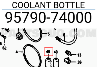 Suzuki 9579074000 COOLANT BOTTLE