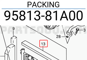 Suzuki 9581381A00 PACKING