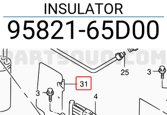Suzuki 9582165D00 INSULATOR