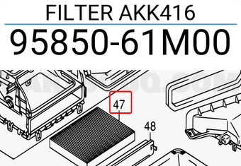 Suzuki 9585061M00 FILTER AKK416