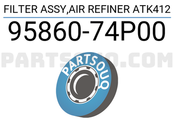 Suzuki 9586074P00 FILTER ASSY,AIR REFINER ATK412
