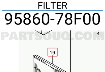 Suzuki 9586078F00 FILTER