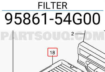 Suzuki 9586154G00 FILTER