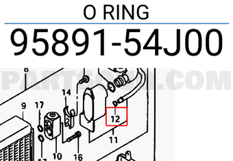 Suzuki 9589154J00 O RING
