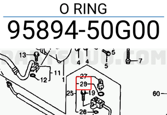 Suzuki 9589450G00 O RING