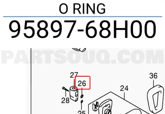 Suzuki 9589768H00 O RING