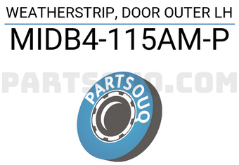 Suzuki MIDB4115amp WEATHERSTRIP, DOOR OUTER LH