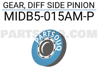 Suzuki MIDB5015amp GEAR, DIFF SIDE PINION