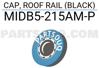 Suzuki MIDB5215amp CAP, ROOF RAIL (BLACK)