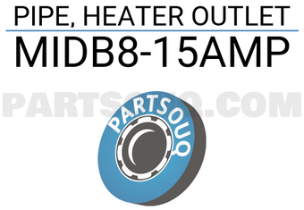 Suzuki MIDB815amp PIPE, HEATER OUTLET