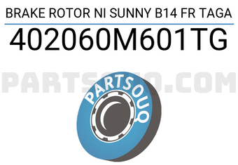 TAGA 402060M601TG BRAKE ROTOR NI SUNNY B14 FR TAGA