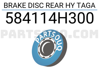TAGA 584114H300 BRAKE DISC REAR HY TAGA