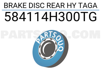 TAGA 584114H300TG BRAKE DISC REAR HY TAGA