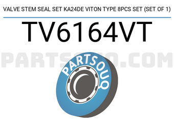 TEIKIN TV6164VT VALVE STEM SEAL SET KA24DE VITON TYPE 8PCS SET (SET OF 1)