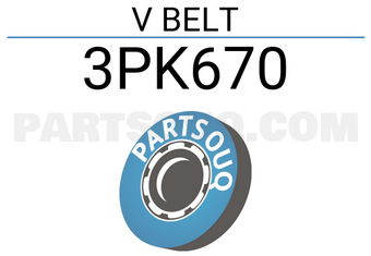 TOP DRIVE 3PK670 V BELT