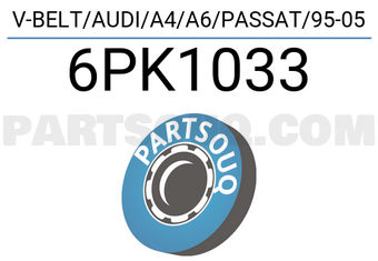 TOP DRIVE 6PK1033 V-BELT/AUDI/A4/A6/PASSAT/95-05