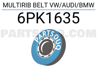 TOP DRIVE 6PK1635 MULTIRIB BELT VW/AUDI/BMW